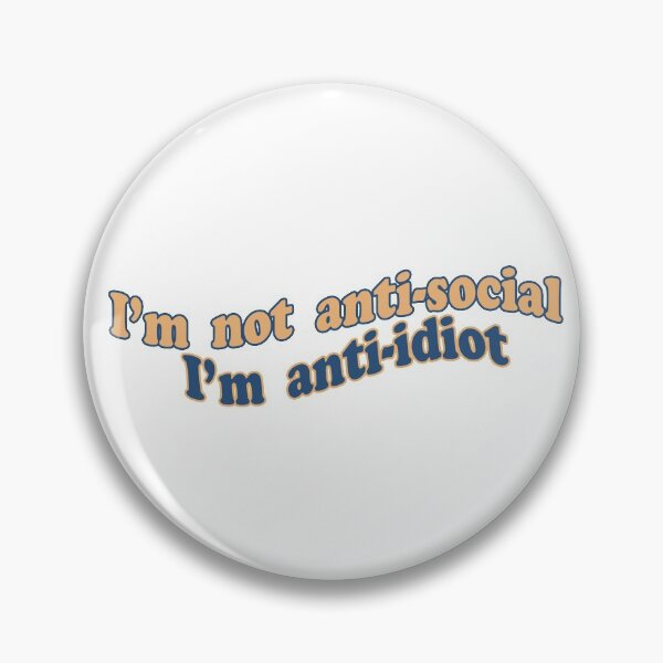 Item preview, I'm not anti-social, I'm anti-idiot - Sticker - Sherlock designed and sold by medea-edit.