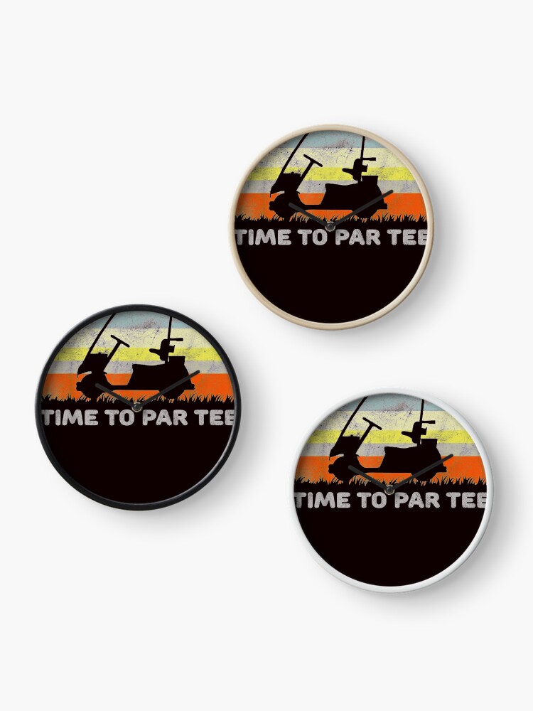 Thumbnail 3 of 4, Clock, Time To Par Tee designed and sold by nezymakeup.