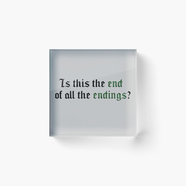 Item preview, Is This the End of All the Endings Taylor Swift designed and sold by Mint-Rose.
