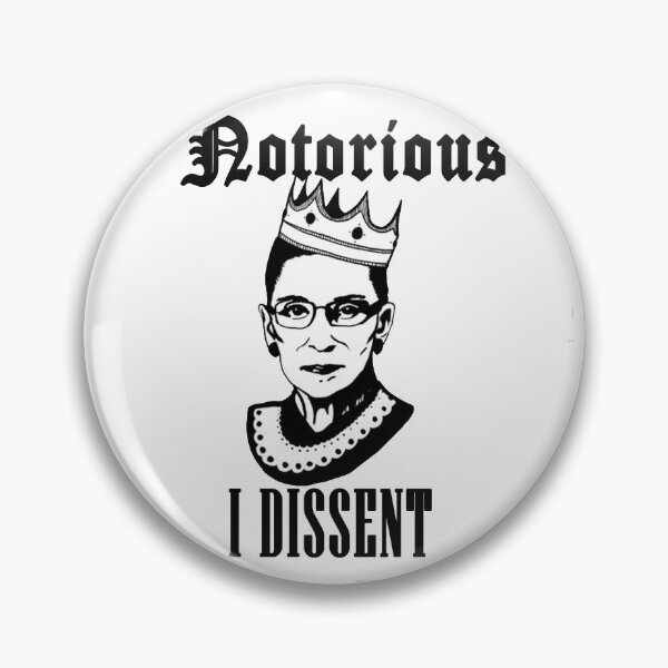 Item preview, RGB Ruth Bder Ginsburg feminist Notorious I dissent sticker/shirt/hoodie designed and sold by Paintingladycat.