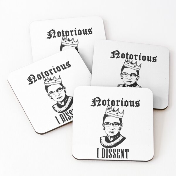 Item preview, RGB Ruth Bder Ginsburg feminist Notorious I dissent sticker/shirt/hoodie designed and sold by Paintingladycat.
