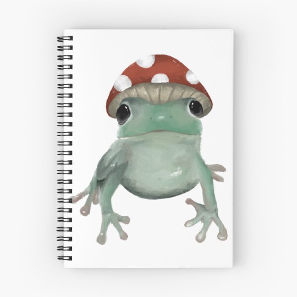 Item preview, frog with mushroom hat designed and sold by MorphoDesigns.