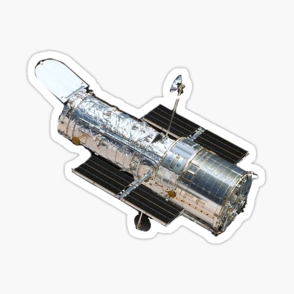 HUBBLE. Space, Astronomy, Telescope, in Orbit, Cosmos, Cosmic, Universe. Sticker