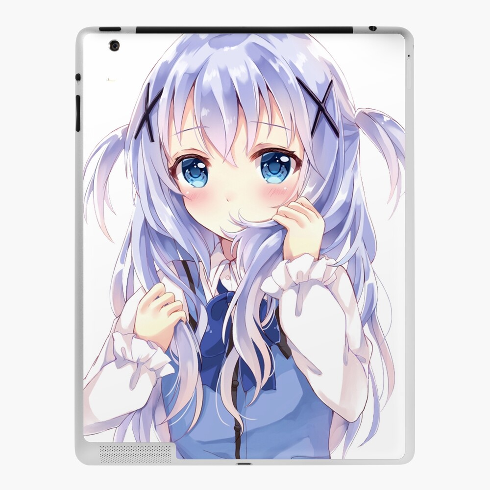 Download wallpapers Chino Kafu, manga, Gochuumon wa Usagi desu ka, blue  eyes, Is the Order a Rabbit for desktop free. Pictures for desktop free