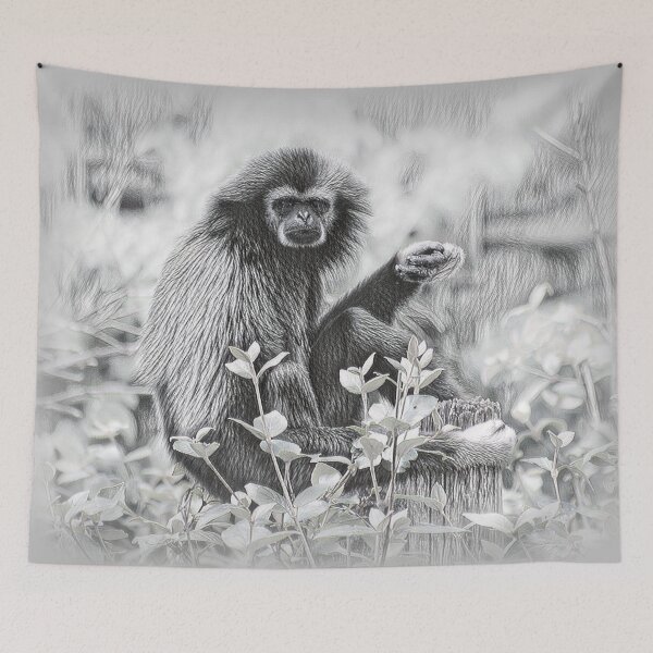 Item preview, The Gibbons in the Flowers designed and sold by ReneeKennedy.