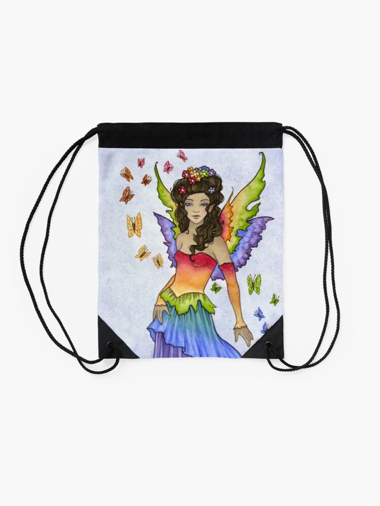 Alternate view of Flutter Drawstring Bag