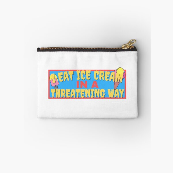 Item preview, I Eat Ice Cream In A Threatening Way | Funny Ice Cream Sticker designed and sold by EarthReliant.