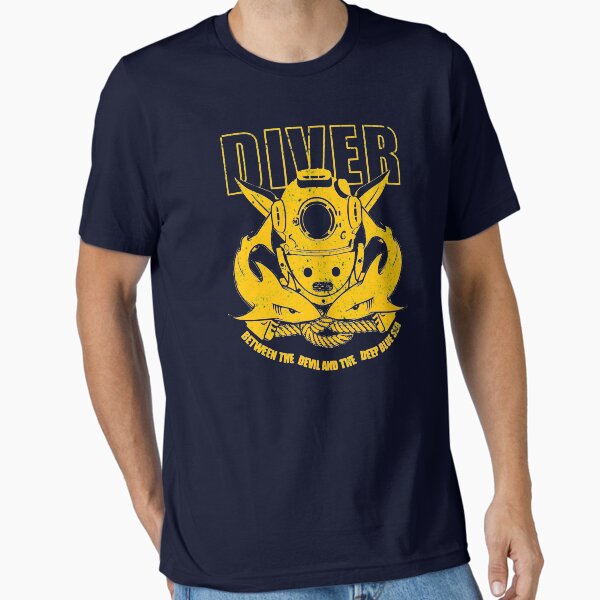 Item preview, Blue and Gold Diver (Distressed) designed and sold by StrongVlad.