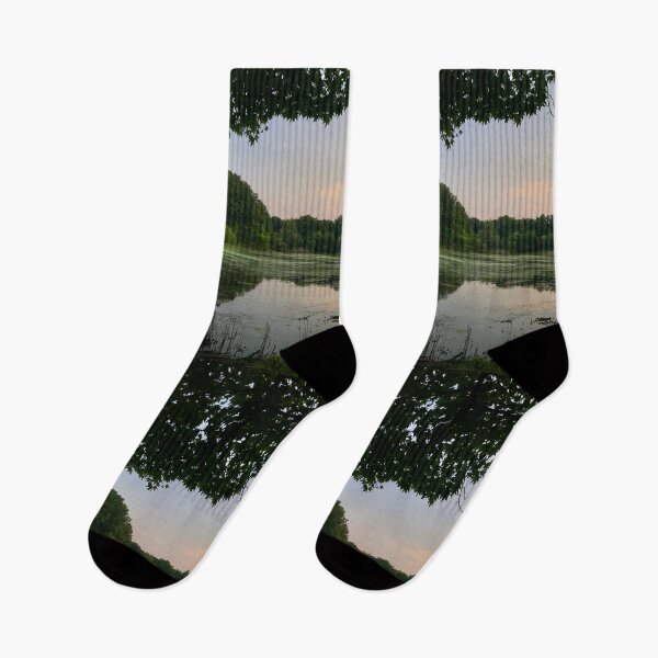 Item preview, Tiny Swan on Green Lake With Trees  designed and sold by art-dreams.