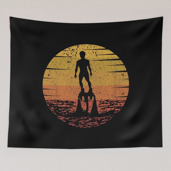 Item preview, Flyboard Flying Flyboarder Flyboarding Water Sport Vintage Retro Sunset designed and sold by CuteDesigns1.