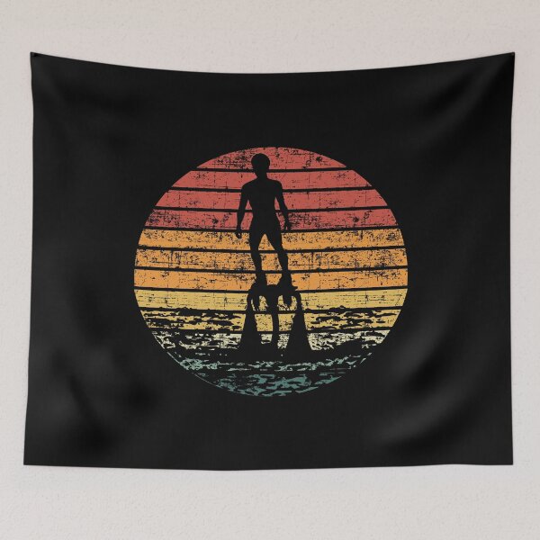 Item preview, Flyboard Flying Flyboarder Flyboarding Water Sport Vintage Retro Sunset designed and sold by CuteDesigns1.