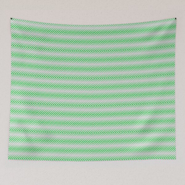 Item preview, Green And White Stripes Pattern Design designed and sold by Zareen Sayyed.