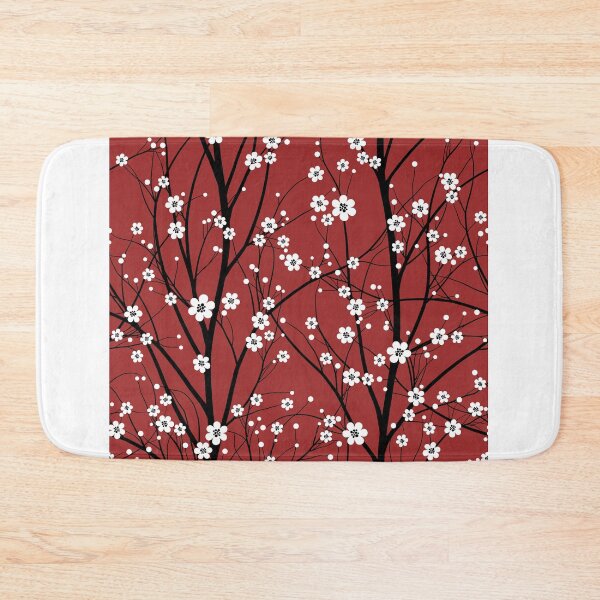Item preview, Cherry Tree Seamless Pattern Red Background designed and sold by Jane Nichole.