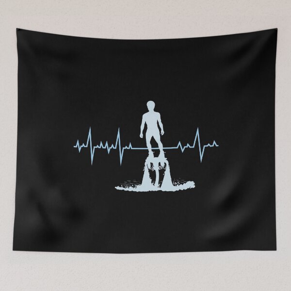 Item preview, Flyboard Flying Flyboarder Flyboarding Water Sport heartbeat designed and sold by CuteDesigns1.