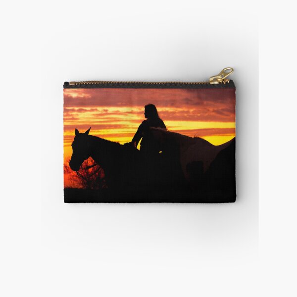 Item preview, Sunset silhouette girl with two horses  designed and sold by KOEHNESKLICKS.