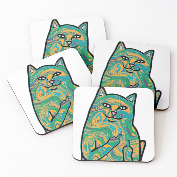Item preview, cute cat colorful designed and sold by ulaur.