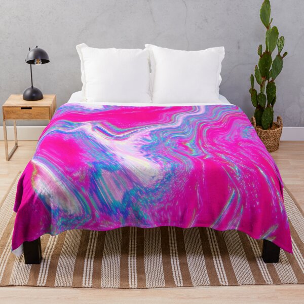 Aperçu de l'œuvre motif Glitch de couleur rose créée et vendue par Frenur.