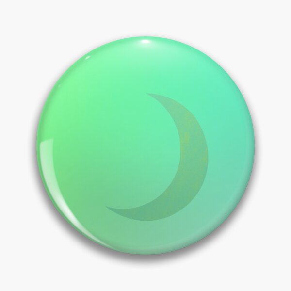 Item preview, Blended Green Crescent Moon in Green/Blue Gradient Sky designed and sold by ShaunSandhu.