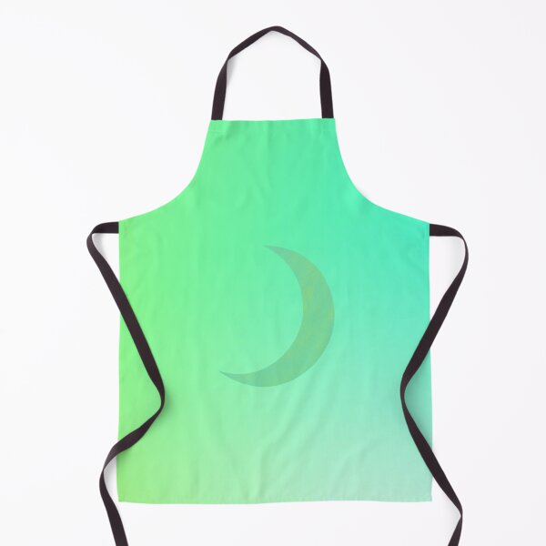 Item preview, Blended Green Crescent Moon in Green/Blue Gradient Sky designed and sold by ShaunSandhu.