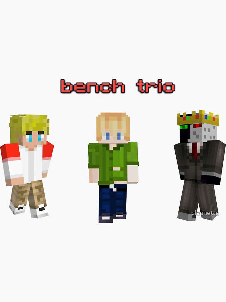 "Bench trio" Sticker for Sale by Redbubble