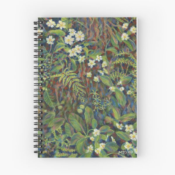 Item preview, Primroses and weeds botanical painting designed and sold by Marion Yeo.