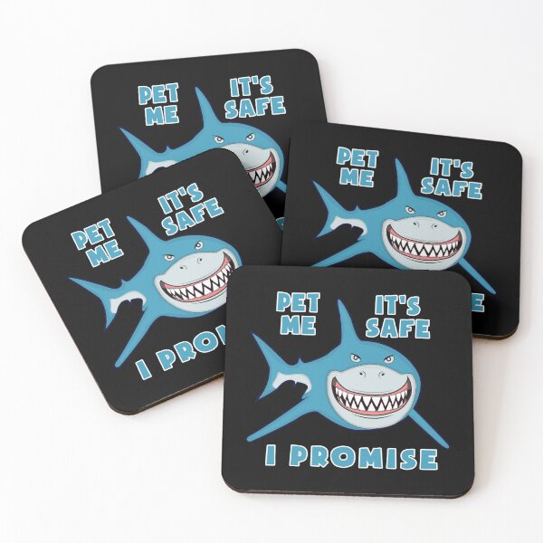 Item preview, Pet me Shark Safe Predator Promise Ocean Teeth Beast Shark Quote designed and sold by TheAplus.