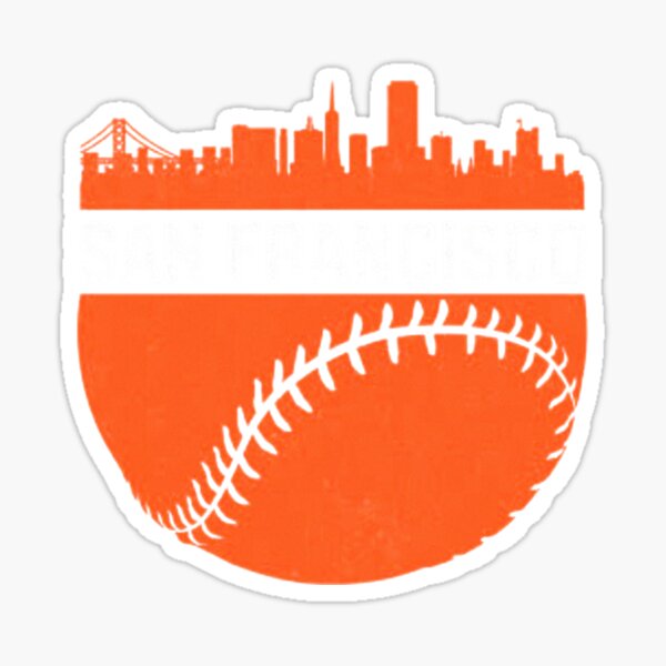 San Francisco Cali Skyline Baseball Sticker