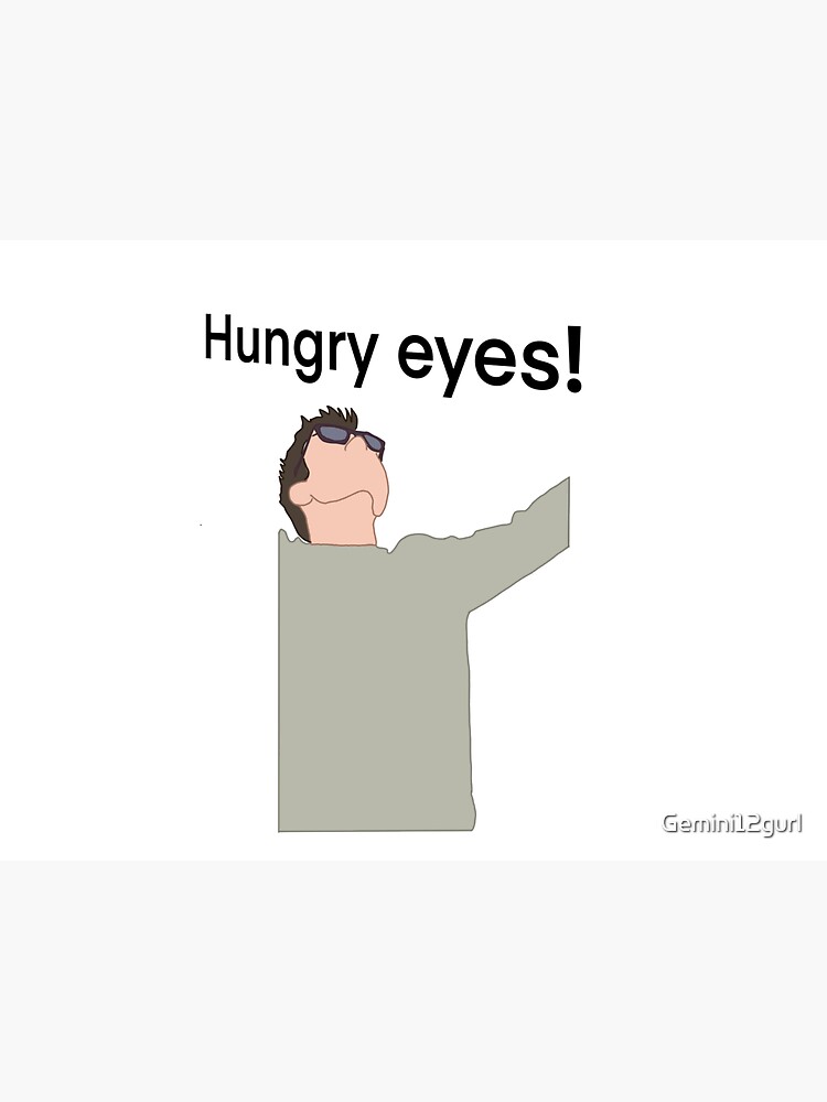 "Hungry eyes and seb " Sticker for Sale by Gemini12gurl Redbubble