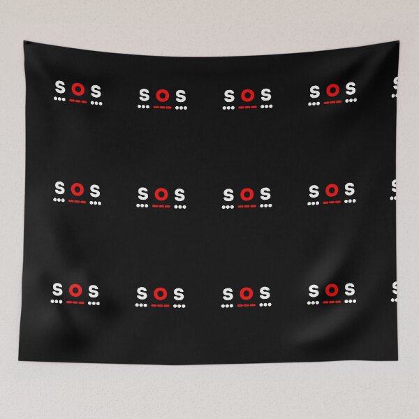 Item preview, SOS Morse Code Distress Signal  designed and sold by MojaveTradePost.