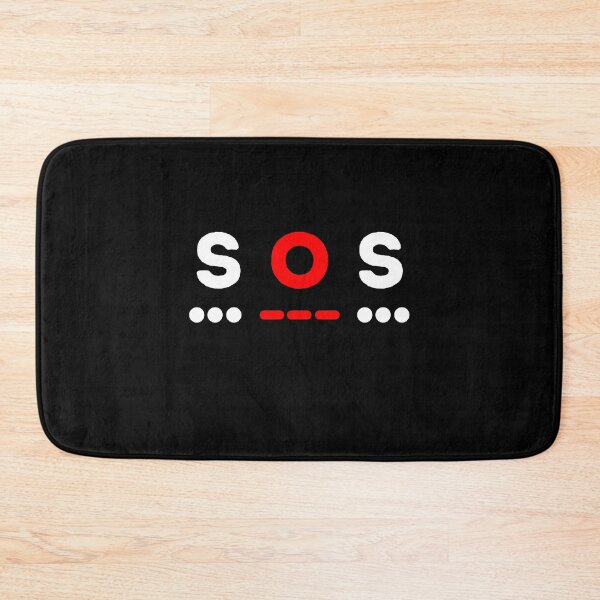 Item preview, SOS Morse Code Distress Signal  designed and sold by MojaveTradePost.
