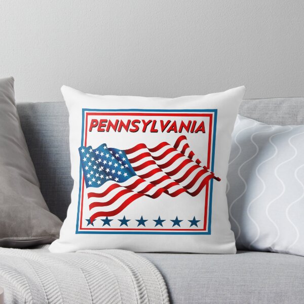 Artikelvorschau, PENNSYLVANIA United States Flag Square Stars entworfen und verkauft von kwiebe34.