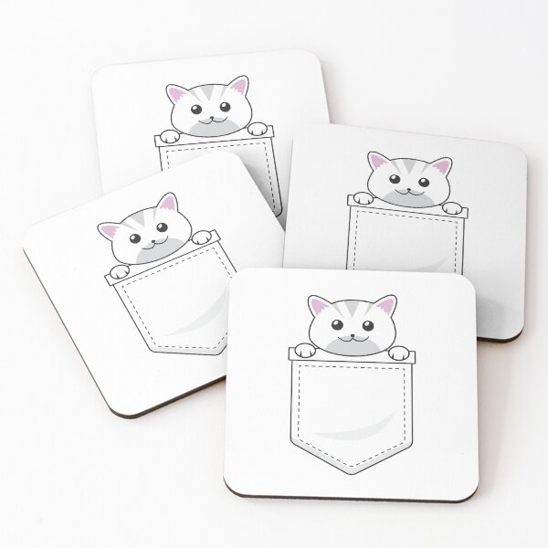 Item preview, Cute cat in pocket designed and sold by Asa-design.