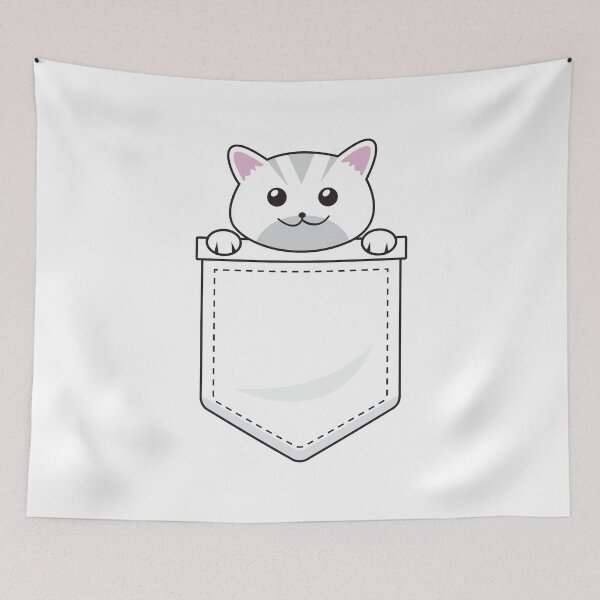 Item preview, Cute cat in pocket designed and sold by Asa-design.