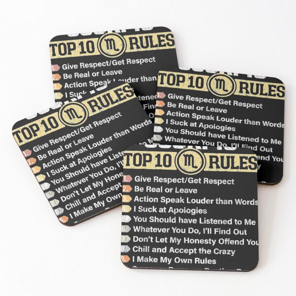 Item preview, Top 10 Rules Of Scorpio Zodiac Sign designed and sold by raneronicole.