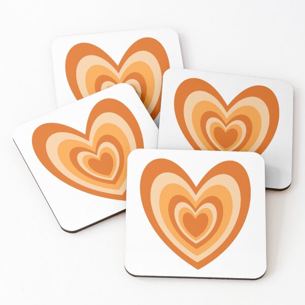 Item preview, Small Orange Hearts designed and sold by seascallop.