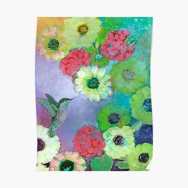 Hummingbird in Flight Poster