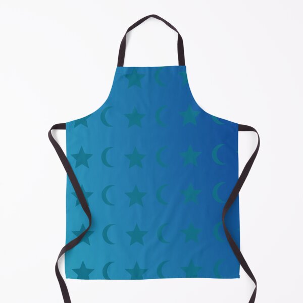 Item preview, Crescent Moon and Star Pattern in Blue Gradient Sky designed and sold by ShaunSandhu.