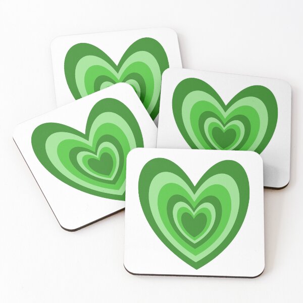 Item preview, Small Green Hearts designed and sold by seascallop.