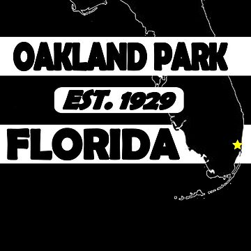 Artwork thumbnail, OAKLAND PARK, FLORIDA EST. 1929 by Mbranco
