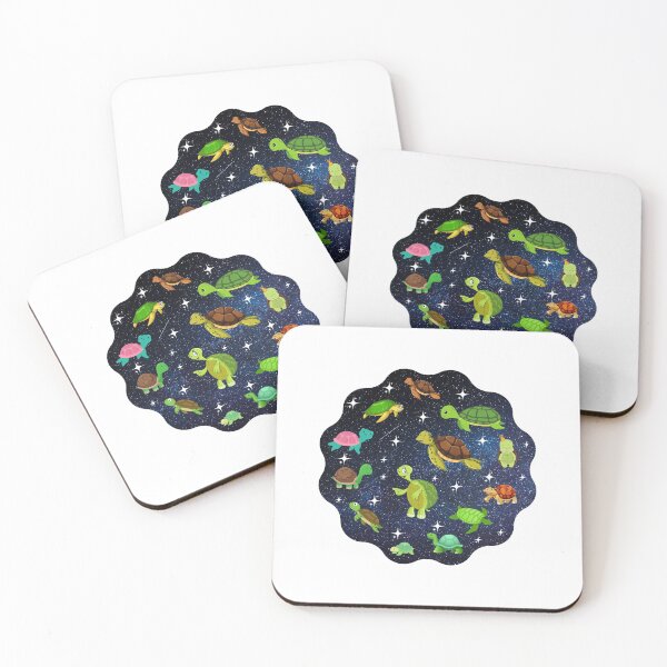 Item preview, Space Turtle, water bubble design, outerspace lover designed and sold by cutenessing.