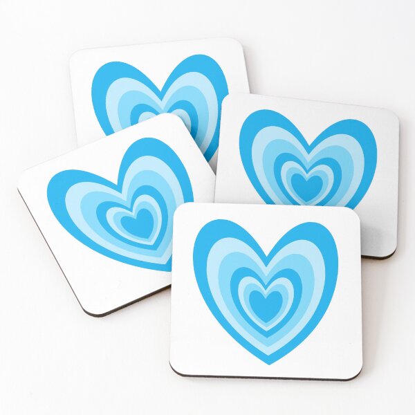 Item preview, Small Light Blue Hearts designed and sold by seascallop.