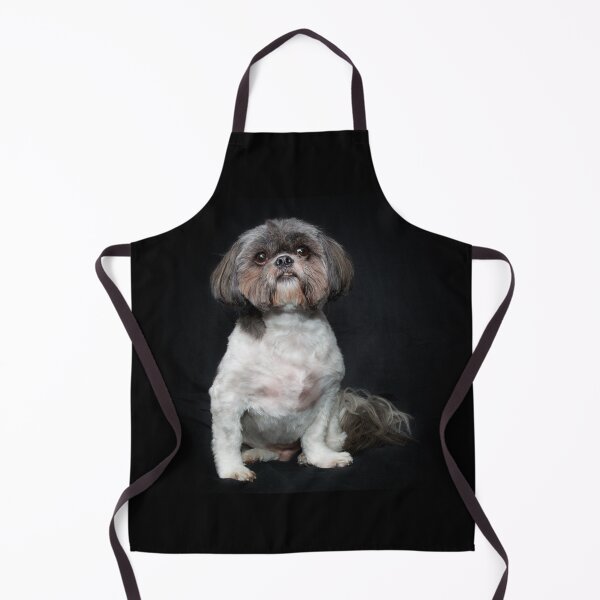 Item preview, purebred shih tzu portrait on black background designed and sold by Stephen Orsillo.