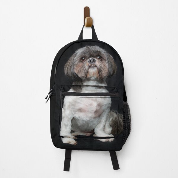 Item preview, purebred shih tzu portrait on black background designed and sold by Stephen Orsillo.
