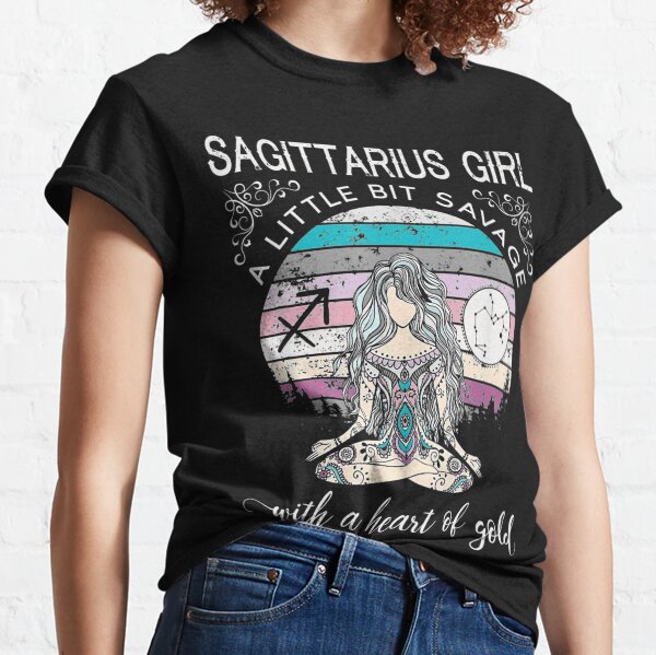 Sagittarius Girl Savage Classic T-Shirt