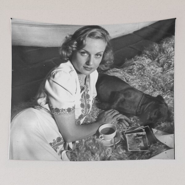 Item preview, Carole Lombard & dog designed and sold by Leafyblues.