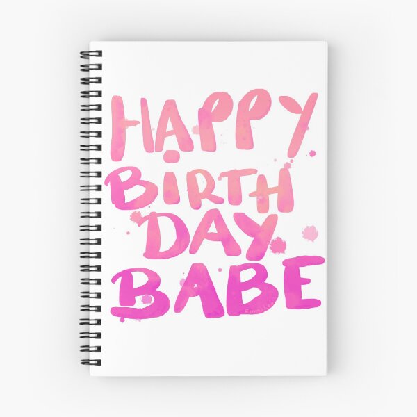Item preview, Happy Birthday Babe Pink designed and sold by EmmiLooArt.