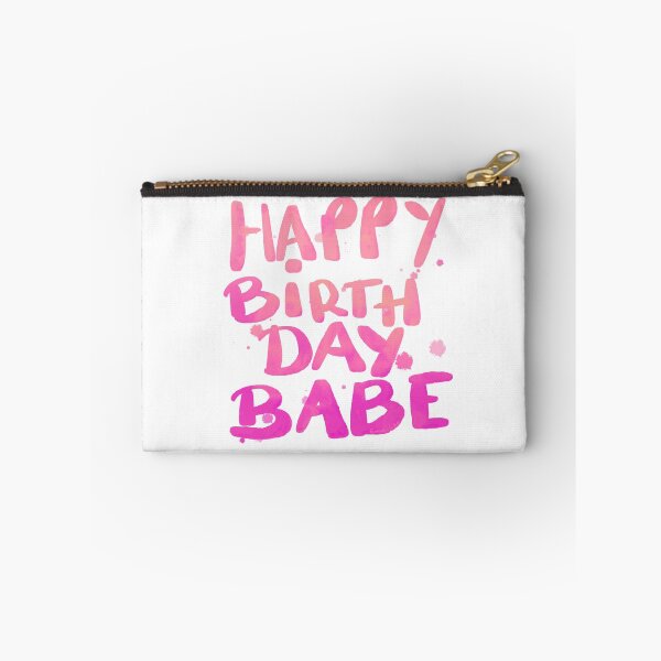 Item preview, Happy Birthday Babe Pink designed and sold by EmmiLooArt.
