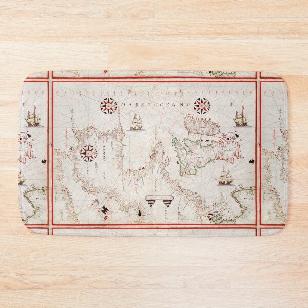 Item preview, Vintage Mediterranean Map (ca. 1590) by Joan Oliva designed and sold by Designedbysm.