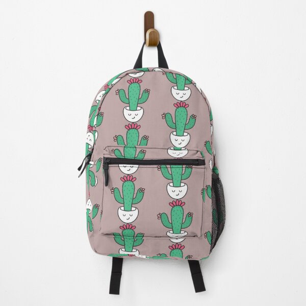 FAJRO Cacti Cactus Painting Pattern Cute Travel Backpack School Pack 