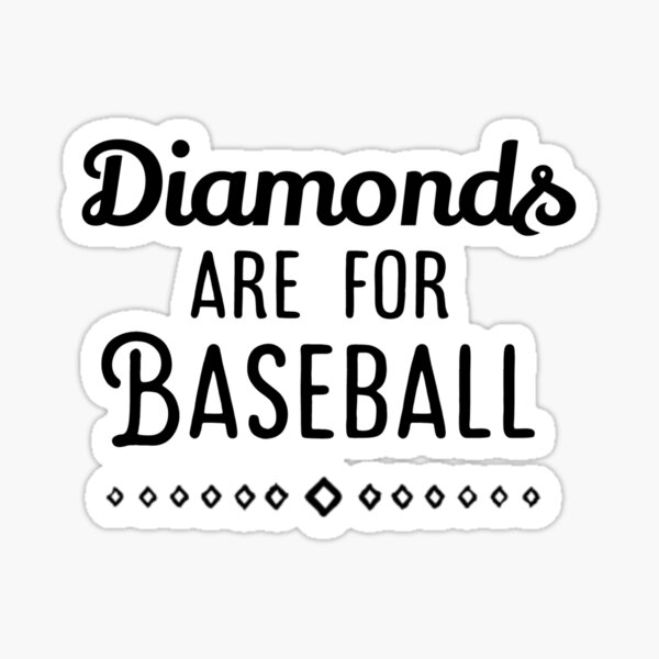 baseball diamond shirt Sticker